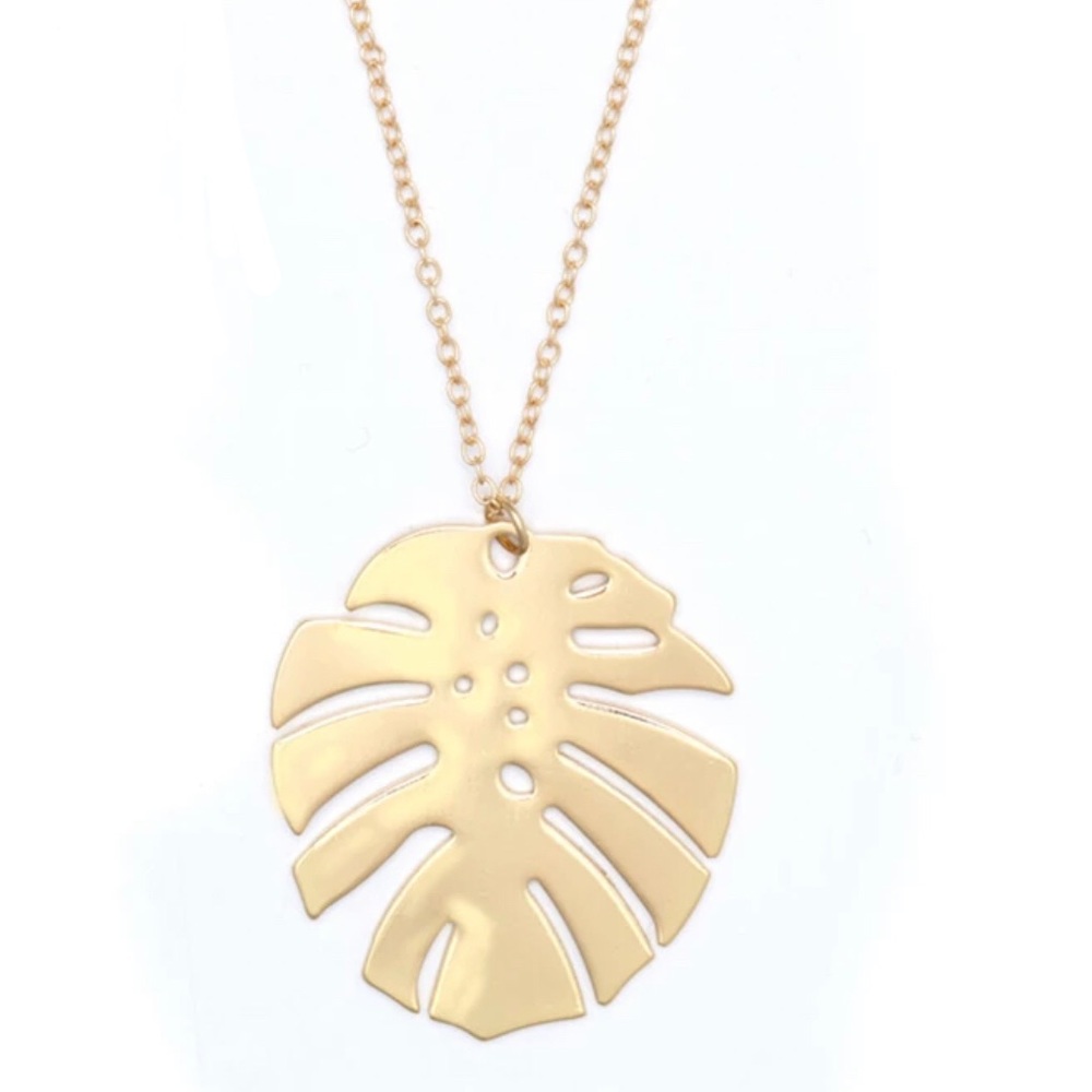 ▪️NEW!! Monstera Leaf Necklace💌▪️